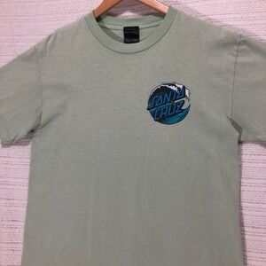 Santa‎ Cruz Skateboards T-Shirt Wave Logo Graphic Print Short Sleeve